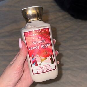 Bath & Body Works Winter Candy Apple Body Lotion - Red and Gold